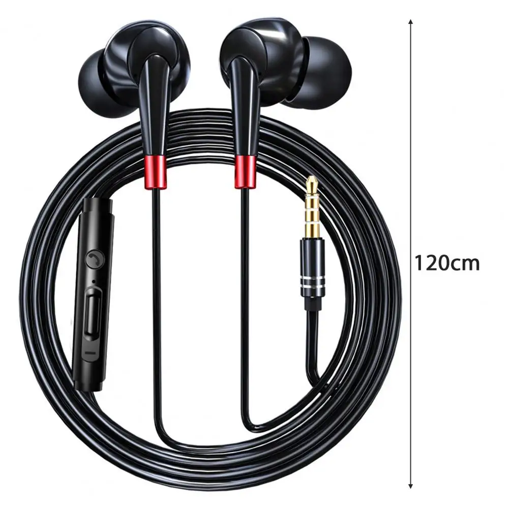 Hifi Sound Earphone High-quality Wired Earphones with Mic for Music Calls Sports 3.5mm Plug Headset for Hifi Sound Stereo