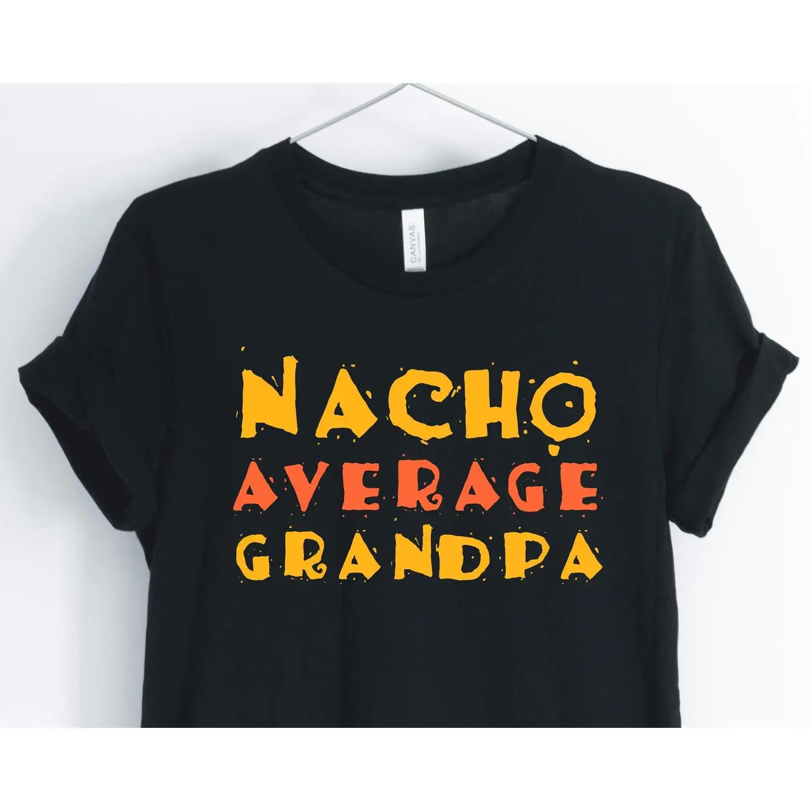 Nacho Average Grandpa Coolest T Shirt Funny for Women's vintage Washed streetwear Soft designer clothes homme Versatile Stylish