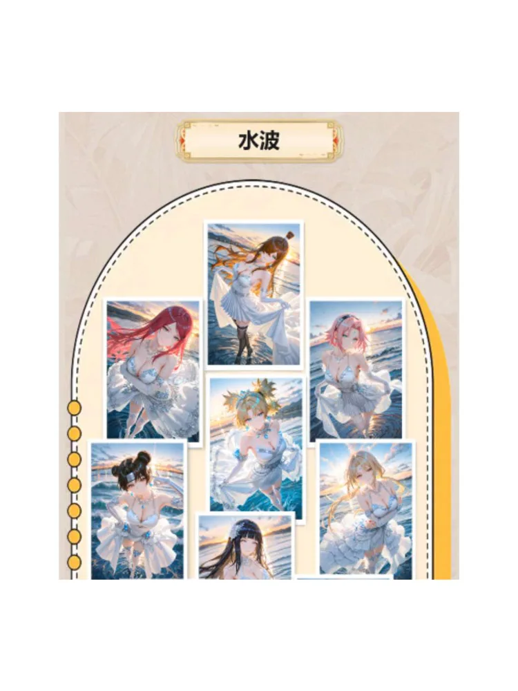 도매 2025 최신 추유 문화 및 창작 x 나루토 히나타 린 노하라 A5 사이즈 핫 플러터링 여신 카드