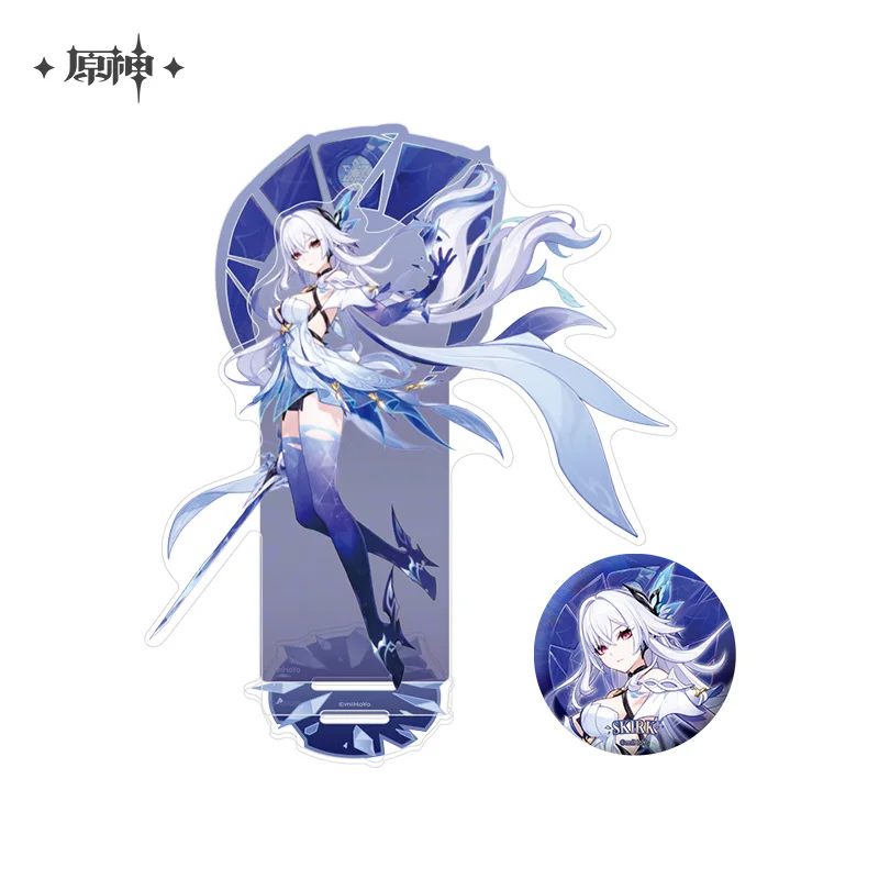 Pre-sale Official Genshin Impact Void Star Acrylic Stand Badge Skirk Cosplay Accessories Anime Brooch Fan's Collection Gift