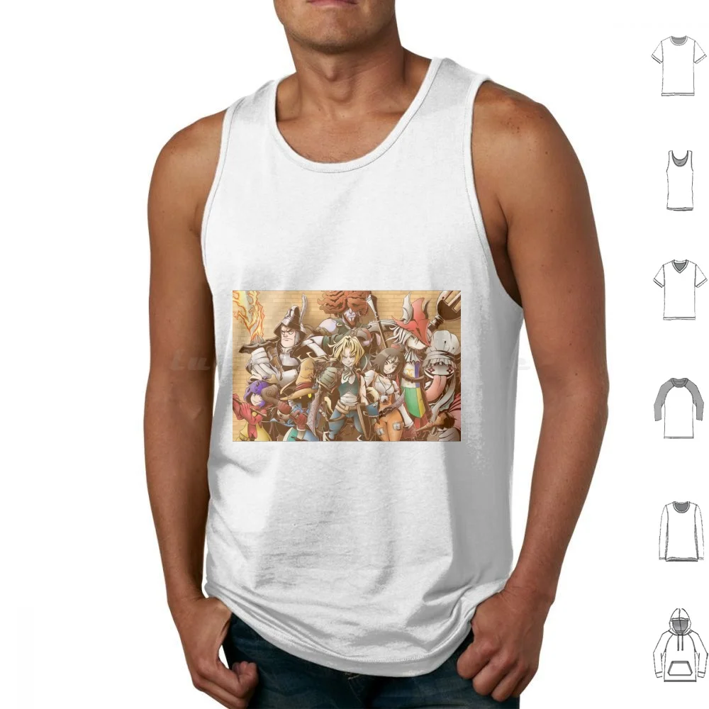 

You Are Not Alone Tank Tops Print Cotton Final Fantasy Ix 9 Stand Alone You Not Team Steam Friends Close Stars Sun