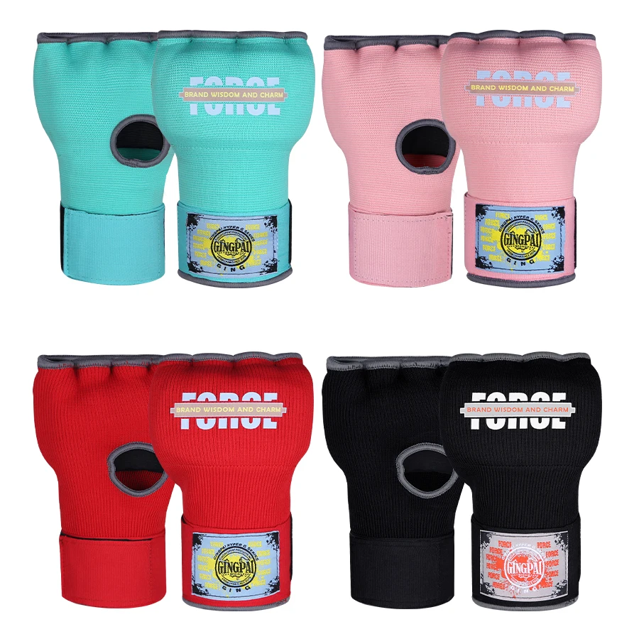 

Боксерские перчатки с открытыми пальцами для ММА, утолщенные губчатые тренировочные перчатки Sanda, внутренние перчатки с длинным ремешком на запястье, боксерские аксессуары