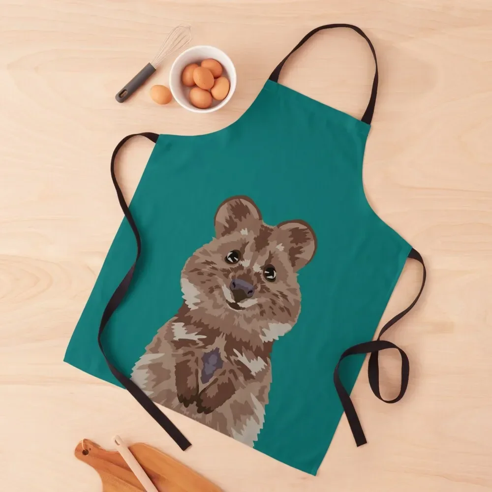 

Smile - Quokka Apron Children'S men's barbecue Kitchen Items Apron