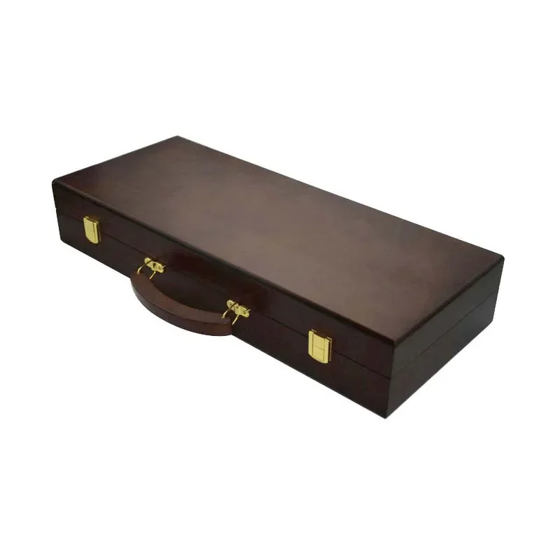 New Design Professional Wooden Poker Chips Case Large Capacity Three Models Solid Wood Chip Box