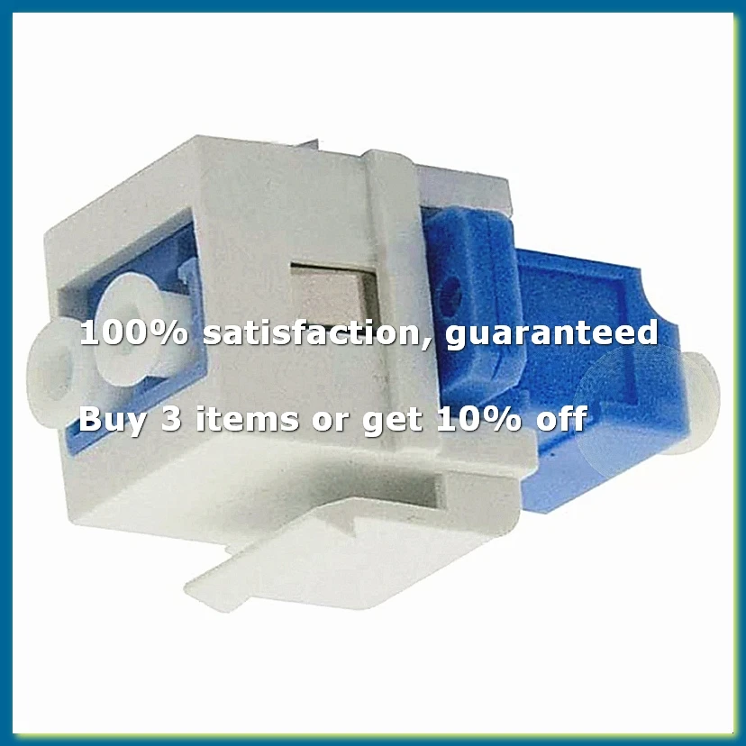 LC Fiber Optic Adapter LC to LC Duplex Multimode 10GB F/F Coupler for Wall Plates, Patch Panels-DTD2