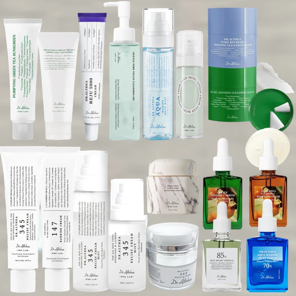 Crema y Esencia Original Coreana Dr. Althea 147 Barrier 345 Relief, Crema REJU 5000 Antioxidante, Reparadora, Hidratante e Iluminadora