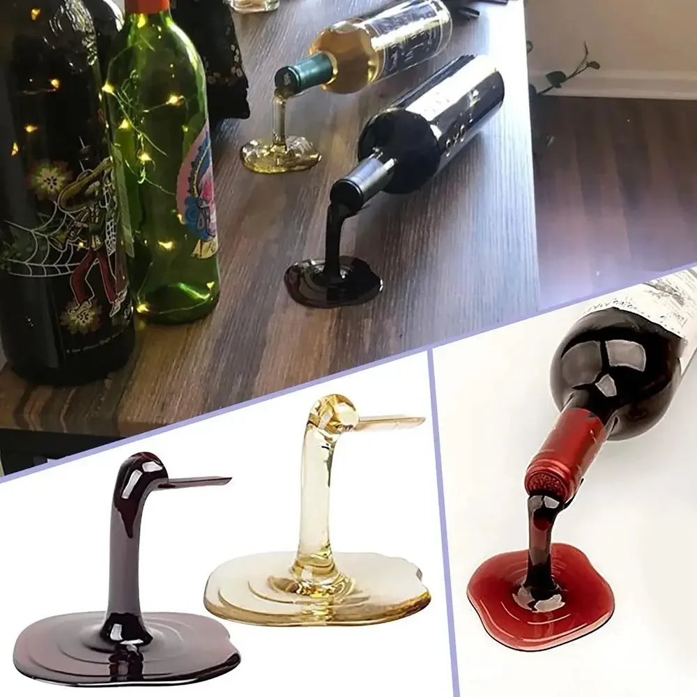 Unique Tilt Wine Rack Fashionable Storage Holder Durable Wine Bottle Display Stand for Wine Cabinet Decorations Adega Vinho