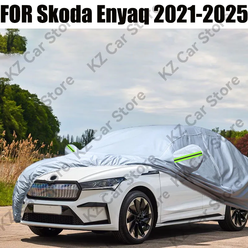 

Outdoor Car Cover SUV Anti-UV Sun Shade Rain Snow Scratch Resistant Windproof Cover For Skoda Enyaq 2021-2025