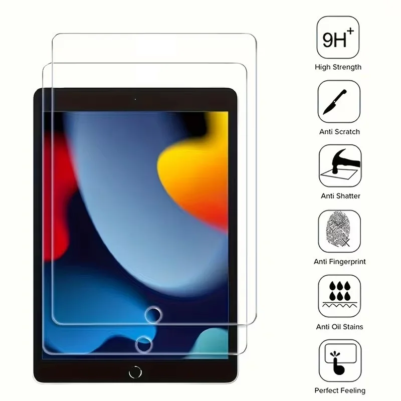 2Pcs for iPad 10 Mini 6 7 Air 5 4 3 9.7 Protective Glass film For iPad 10.2 5 6th 7 8 9th Pro 11 12.9 Tempered Screen Protector