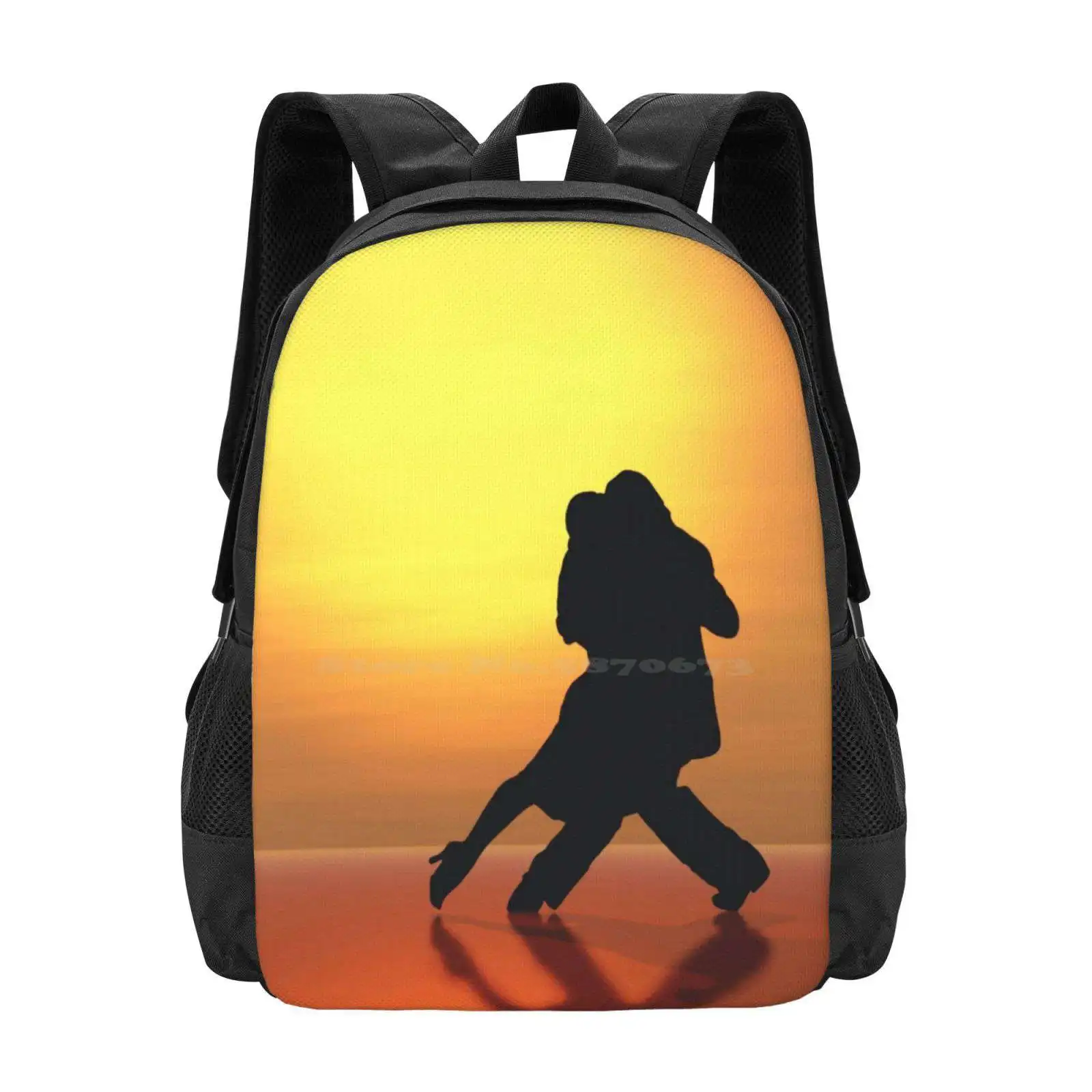 Tango In The Sunset Hot Sale Schoolbag Backpack Fashion Bags Milonga Tango Argentino Passion Tango Vals Tanguera Tanguero Dance