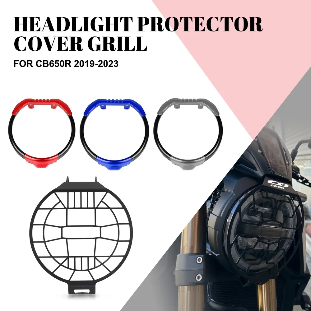 

For HONDA CB650R CB650 R CB 650R 2019 2020 2021 2022 2023 Motorcycle Headlight Headlamp Grille Shield Guard Lamp Cover Protector