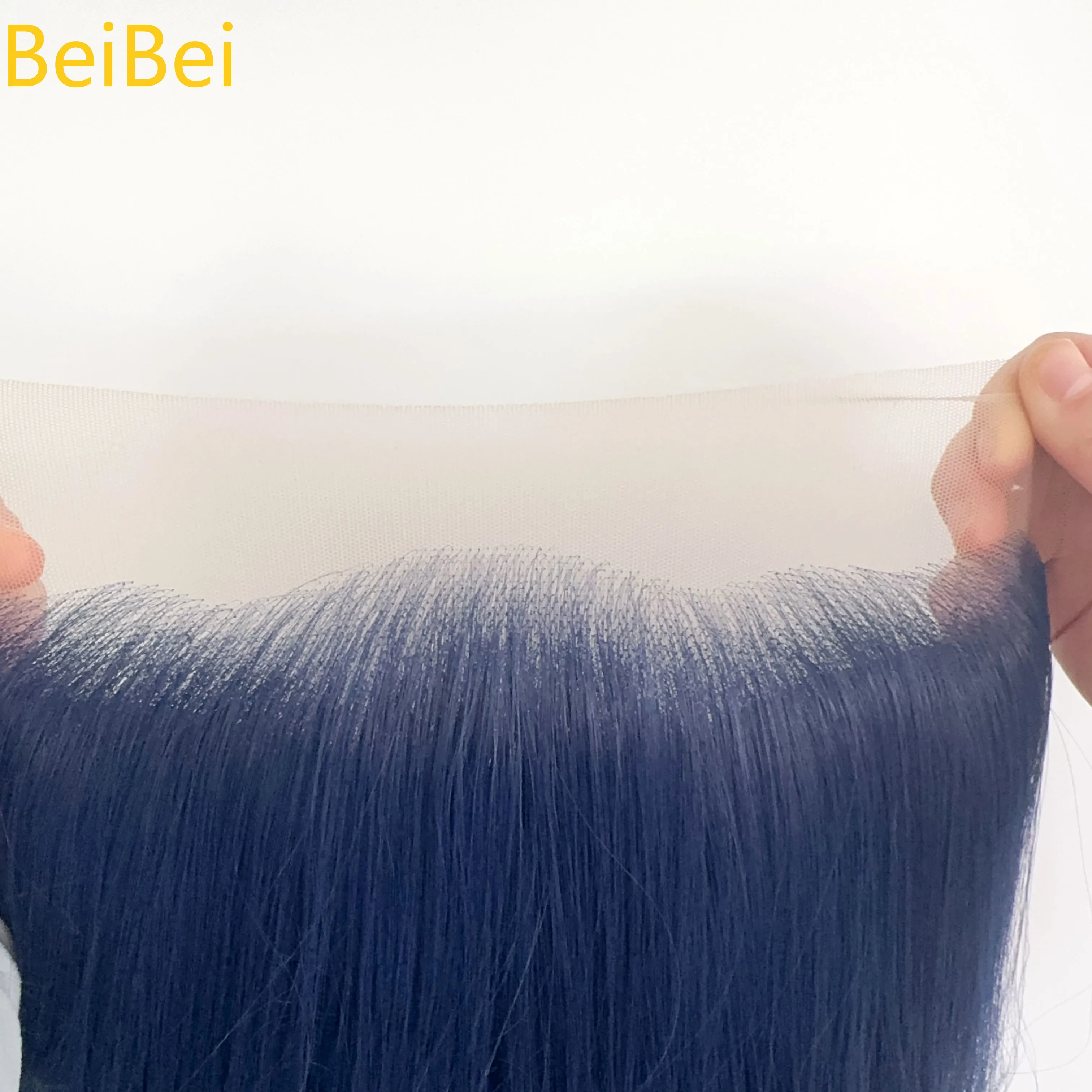 Perruque Lace Front Wig synthétique Vogue Queen bleu foncé, Body Wave en Fiber résistante à la chaleur, usage quotidien pour femmes, perruques Lace Wig naturelles 13*4