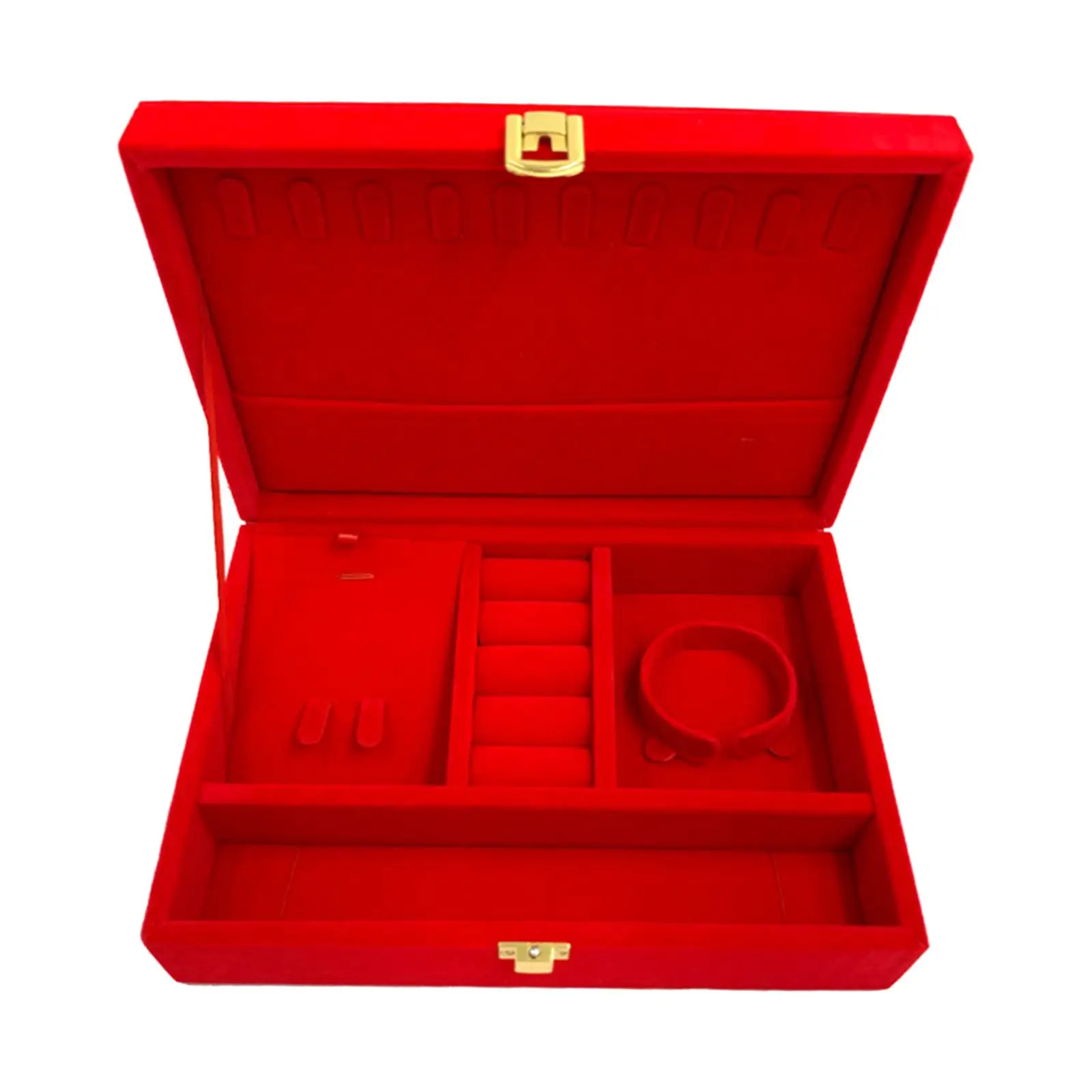 

Jewelry Display Box Gift Box Necklace Pendant Earrings Bangle Trinket Organizer Packaging Case for Proposal Ceremony Wedding