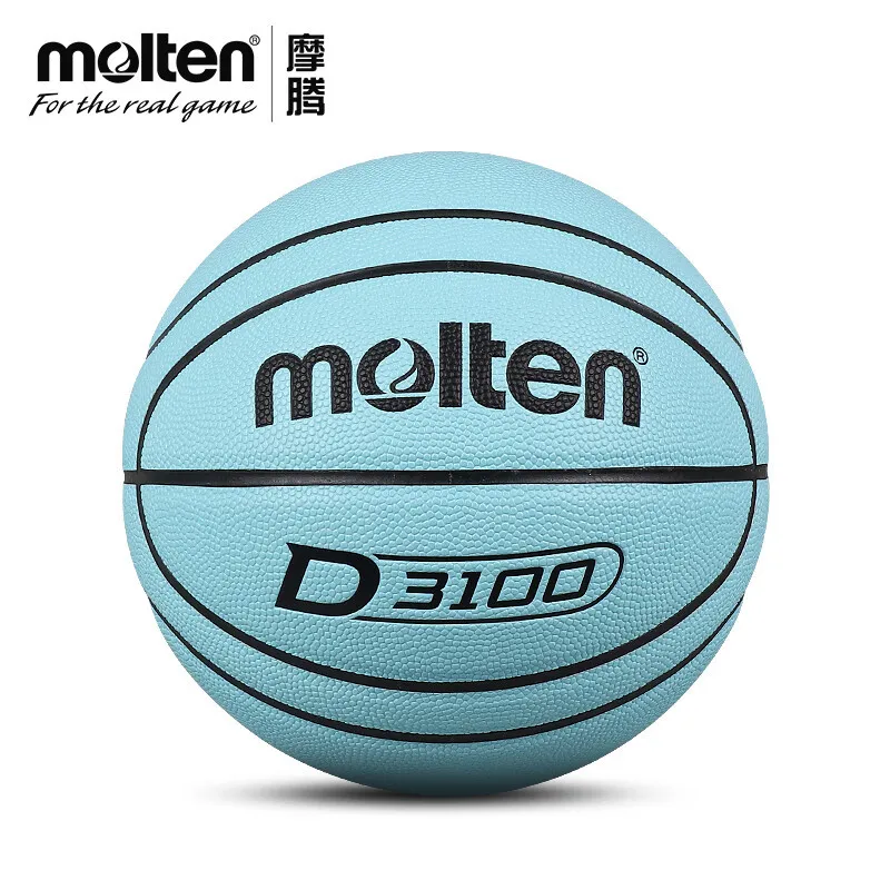 Molten-pelota de baloncesto para hombre, pelota de entrenamiento de PU suave resistente al desgaste, color rosa, tamaño oficial 7, para interior y