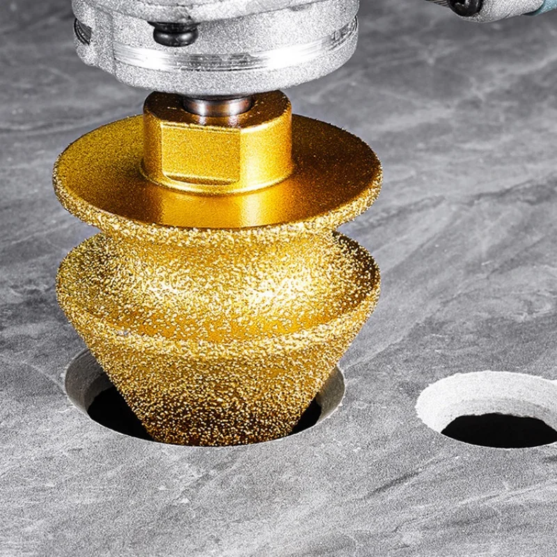 4-in-1 Brazing Edge Trimming Diamond Chamfering Bit for Angle Grinder Ceramic Tile Marble Hole Drilling - Chamfering Machine