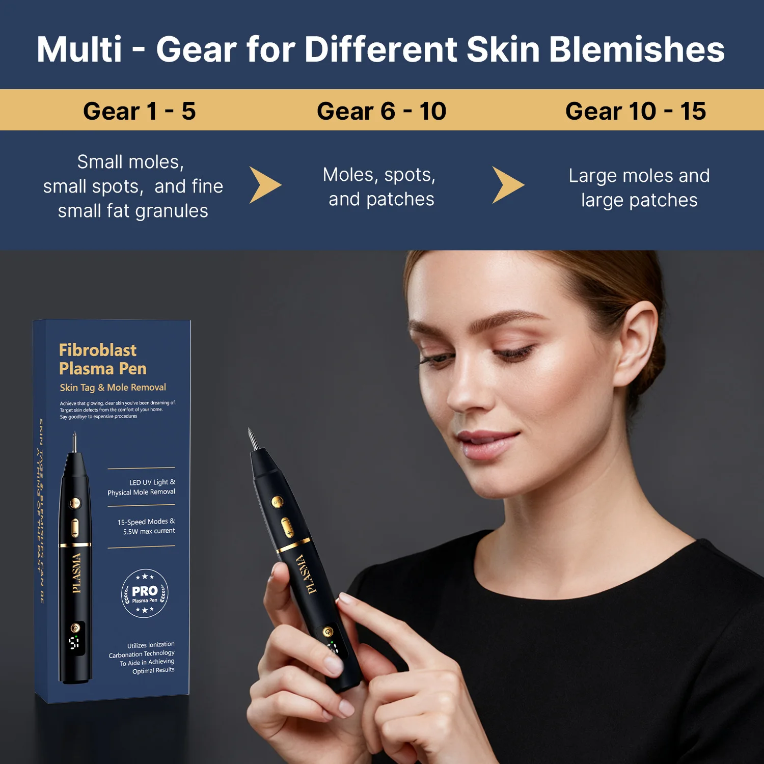15-gear Mole Spotting Pen, Xiaobai, Special Beauty Instrument for Spot Removal, Laser Picosecond Spot Scanning Mole Pen