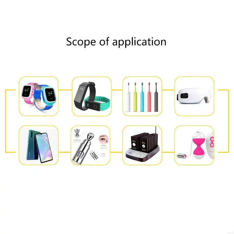 M6CB 8x2,7 mm Mini moteurs vibration pour 3V 12000rpm Plat Coin-Button-Type Micro pour le moteur vibrant pour les Phon