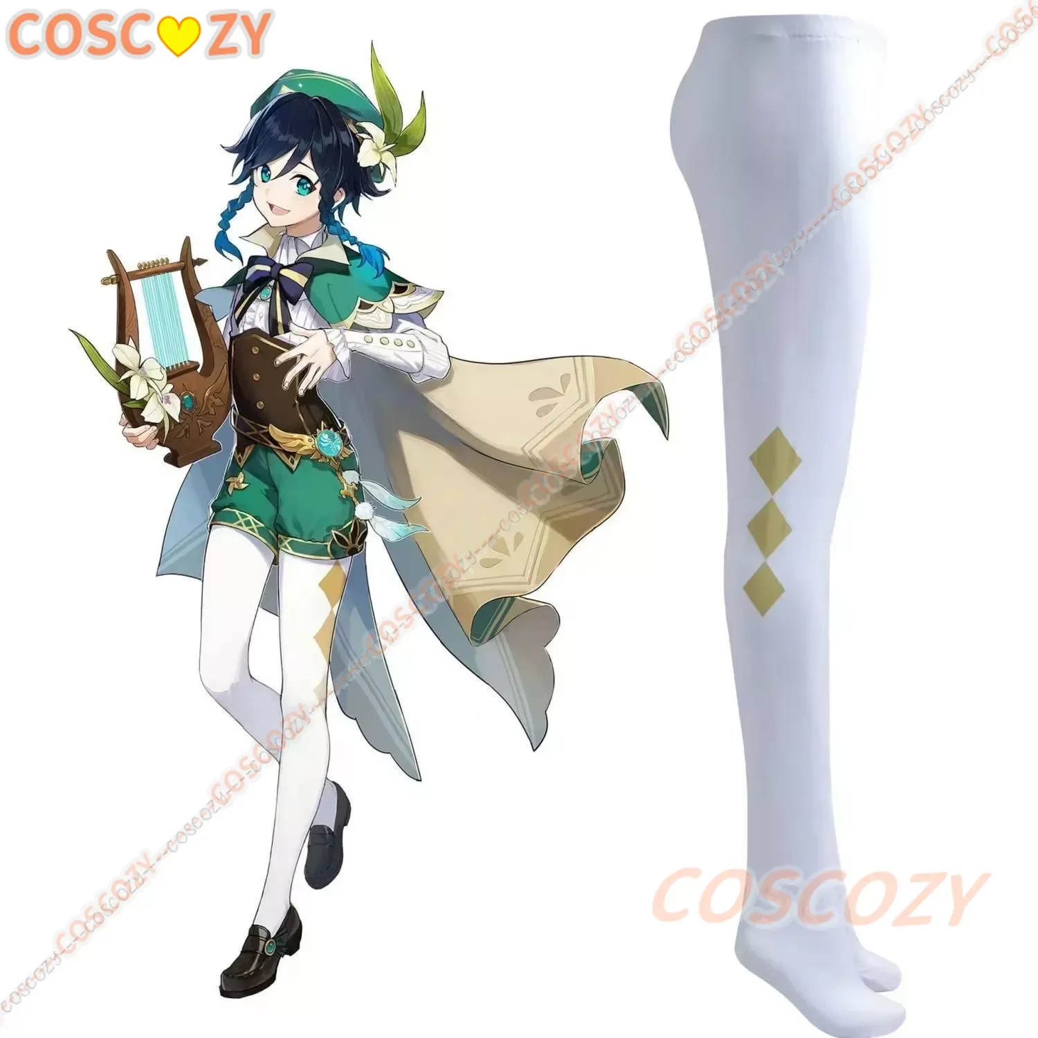 Genshin Impact calze Cosplay Venti Yun Jin Keqing Raiden Shogun Ganyu calza Sexy accessori per costumi di Halloween collant