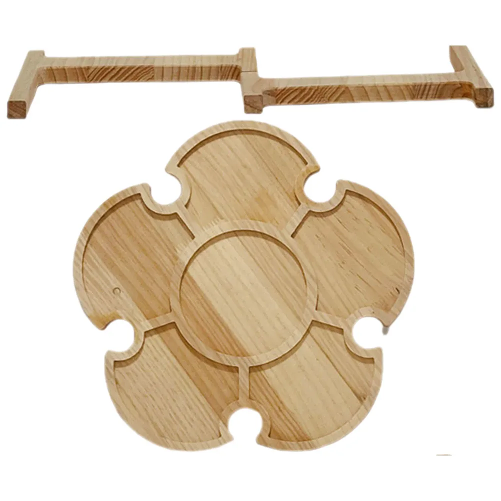 Tavolo da picnic portatile in legno Tavoli da picnic per esterni Tavolo pieghevole da pavimento Regali da spiaggia Tavolini Mobili da giardino