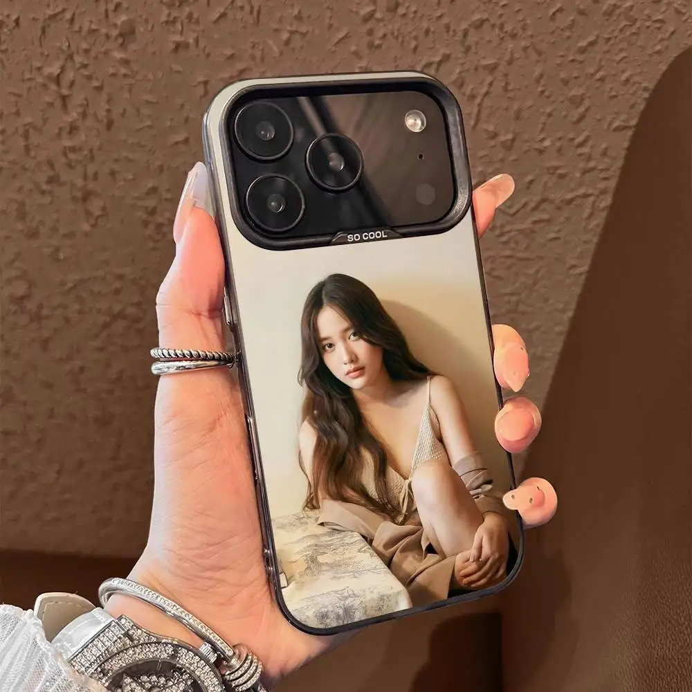 Custodia per telefono F-Freen Sarocha per iPhone 17,16,15,14,13,12,11,Pro,Max,Plus,E,Air,Mini Cover in Tpu nera