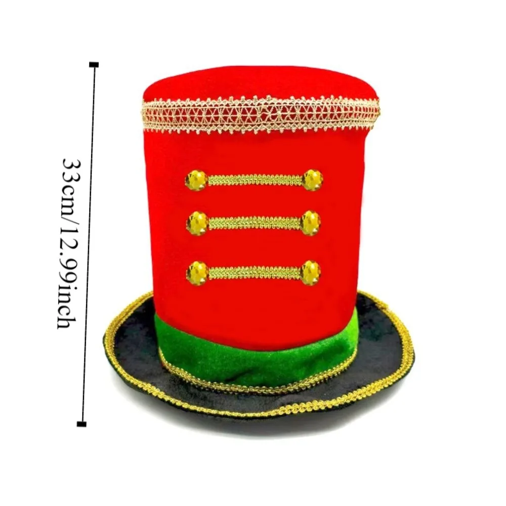 Plastic Christmas Welcome Hat Checkered Cosplay Glitter Sequin Christmas Hat Comfortable Breathable Christmas Party Cap