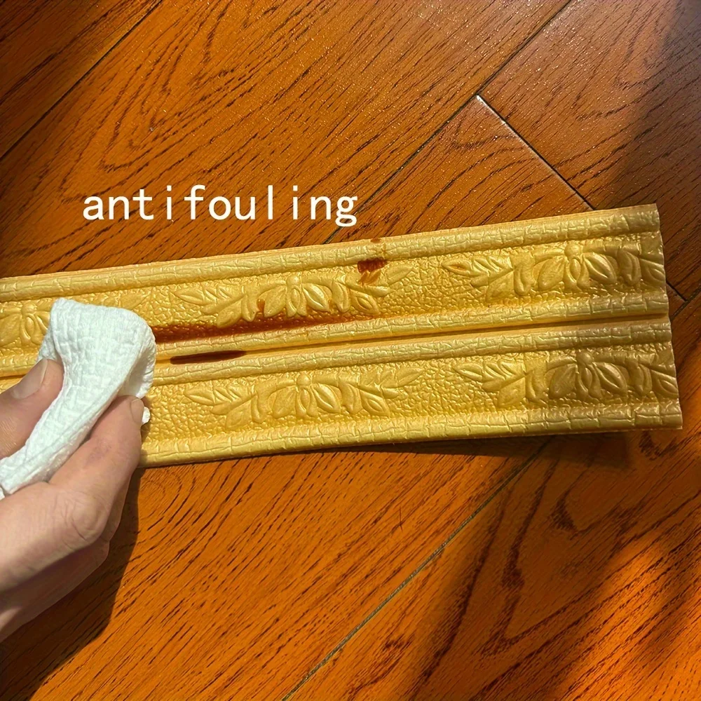 ذاتية اللصق السقف شريط زخرفي خلفية الحدود التفاف ديكور المنزل جدار تقليم خط ملصقات الحائط