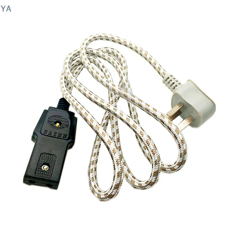 【TL】Floral Wiring Old-fashioned Double-hole Two-hole Rectangular Plug Rice Cooker Pot Kettle Wok Two-hole Aluminum Power Cord