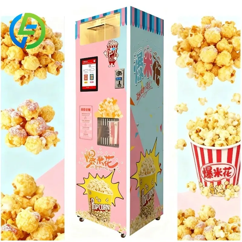 Customized Commercial Popcorn Vending Machine 2 Flavors New or Used Condition for Restaurants Bakeries with Motor Core Component