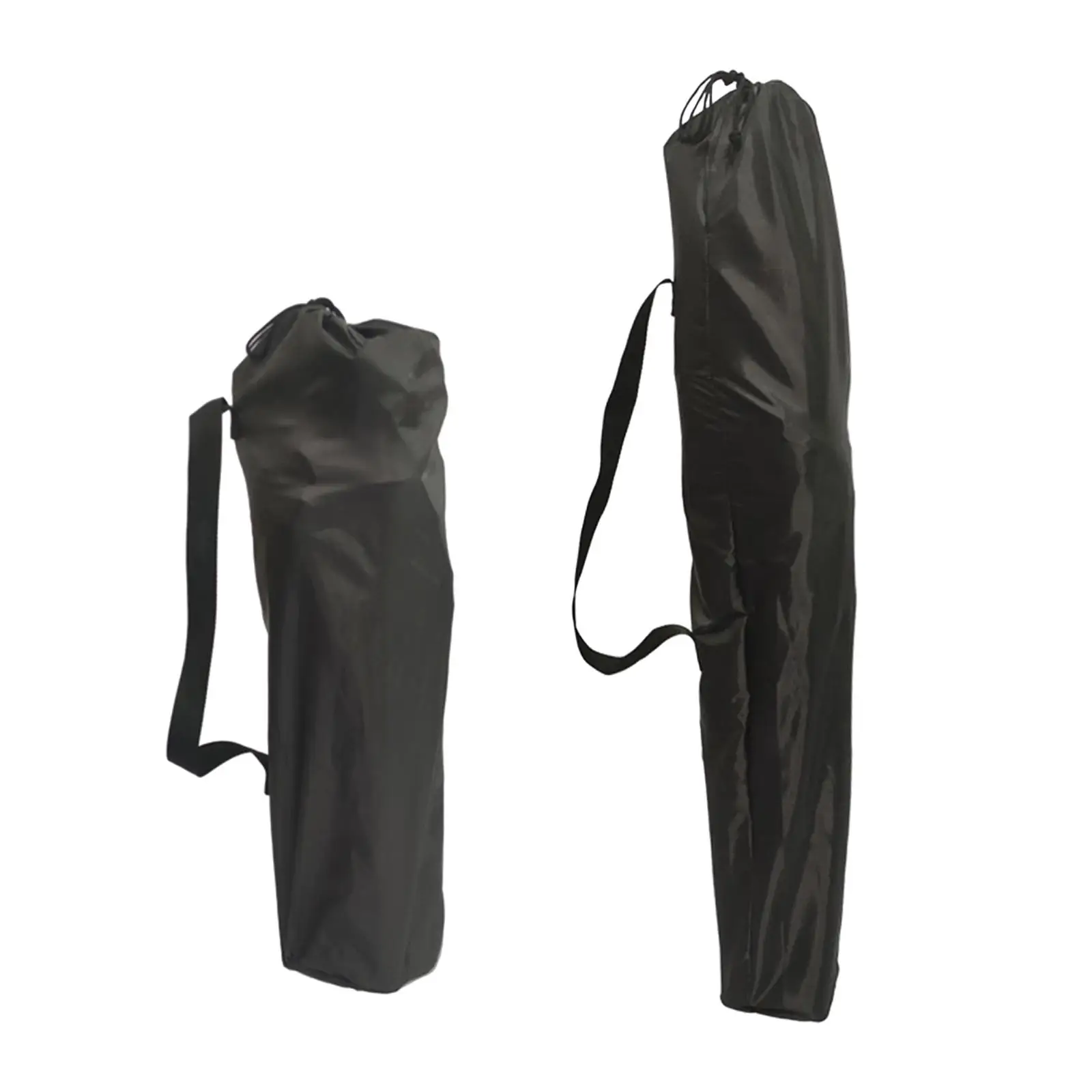 Bolsa para silla plegable, bolsa para cosas con apertura con cordón, bolsa para tienda portátil resistente, bolsa pequeña para taburetes para viajes de senderismo al aire libre (negro)