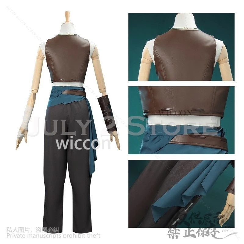 Identity V Archer Cosplay Anime Jirai Kei Girls Costume Eye Patch Sexy Uniform Pants Women Halloween Party Punk Style Clothes