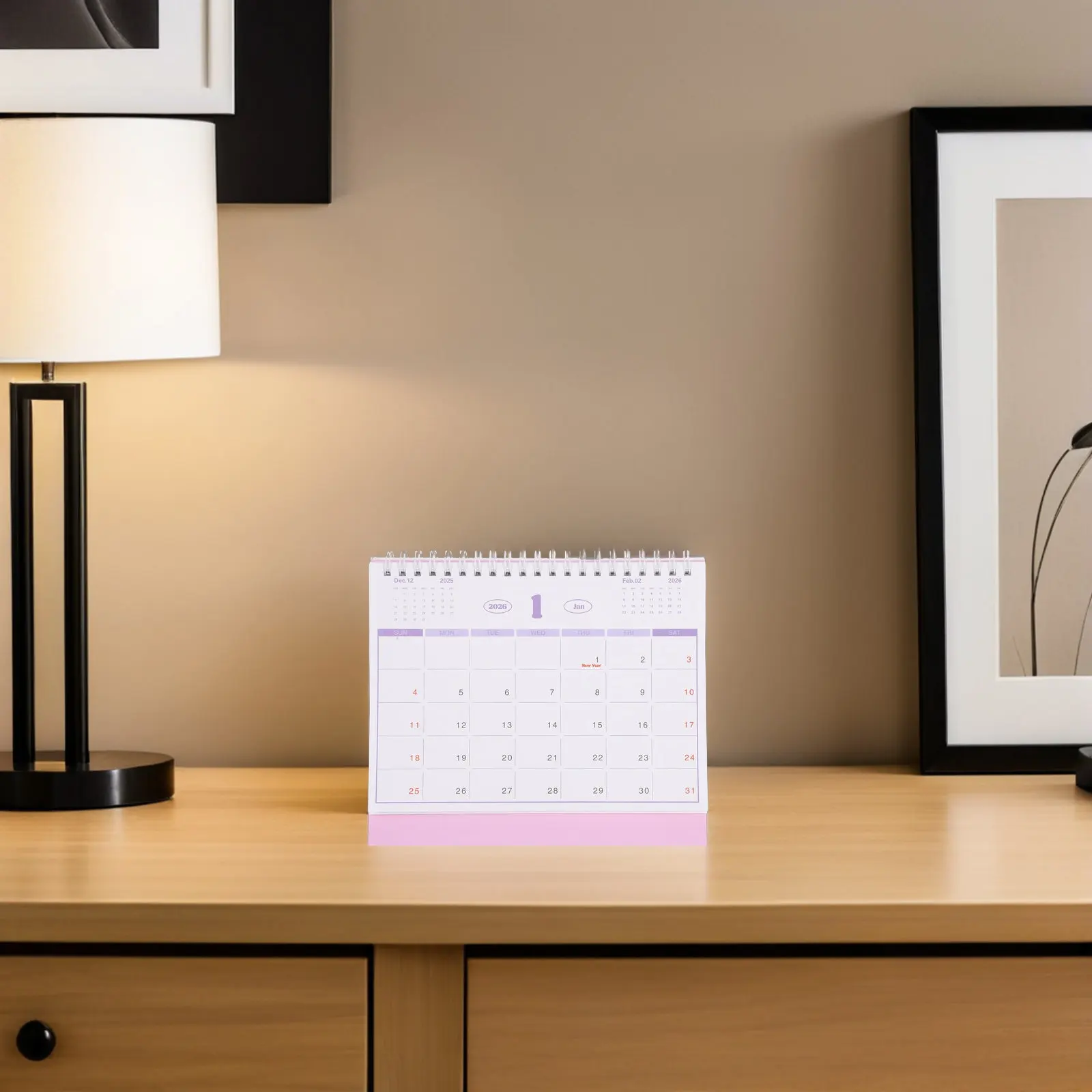 

Desk Flip Calendar 2026 Minimalist Design Compact Size Easy Flip Pages for Office Study Family Birthday Reminder Calendar