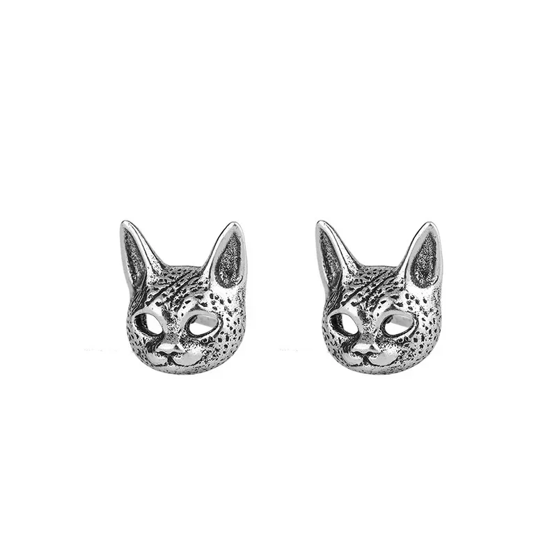 Wholesale Cute Gothic Cross Hare Rabbits Bunny Animal Jewelry Ear Vintage Stud Earring for Women