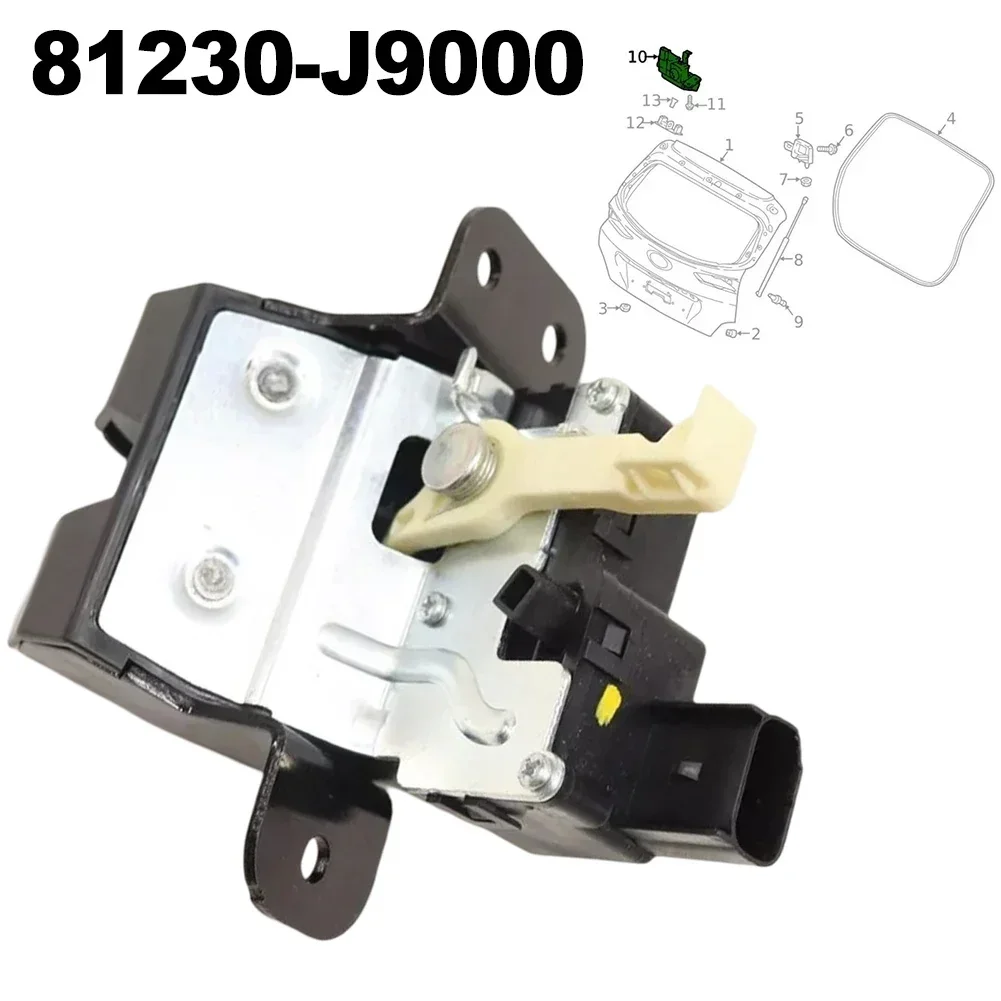 Auto Rear Trunk Lock Actuator Latch 81230-J9000 For Hyundai For Kona 2018-2022 Metal Rear Trunk Locks Car Accessories