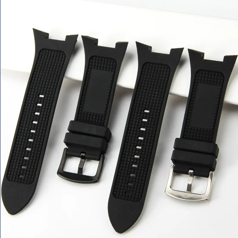 31mmX14mm High Quality Concave Accessories Wristband silicone watch strap For AR Amani AX1803 AX1802 AX1050 Rubber Watchband