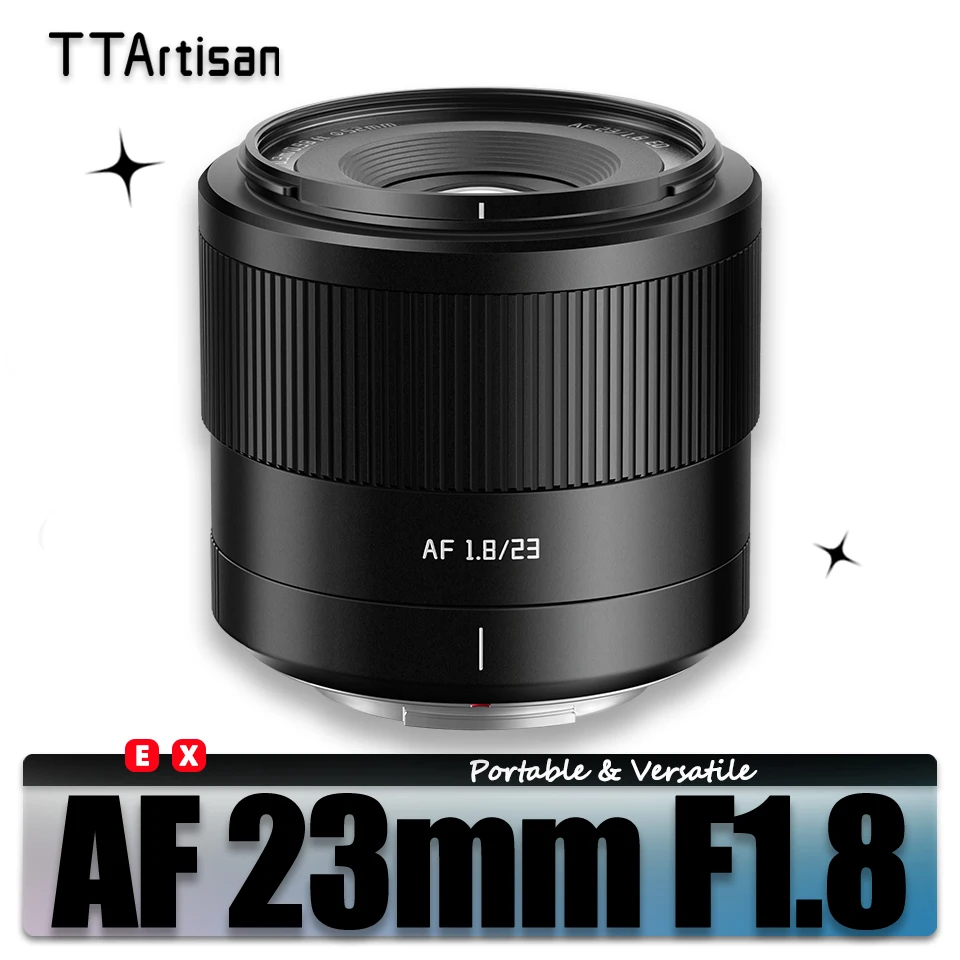 

TTArtisan AF 23mm F1.8 Large Aparture Autofocus Prime Lens for Camera Humanities Photography with Sony E Fujifilm XF-mount XT30