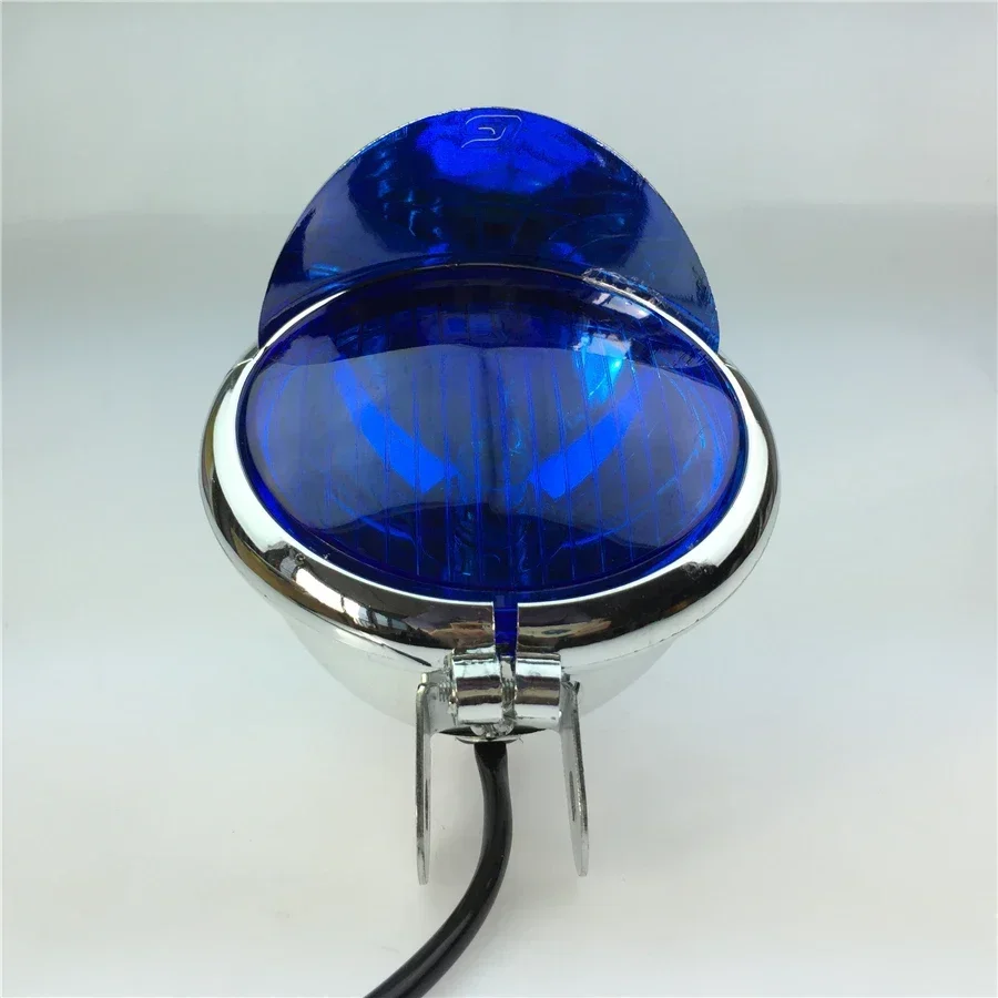 1pcs For CG125 Motorcycle Modification Universal Retro Headlights GN125 Front Headlights Iron Shell Black High Low Round Lights