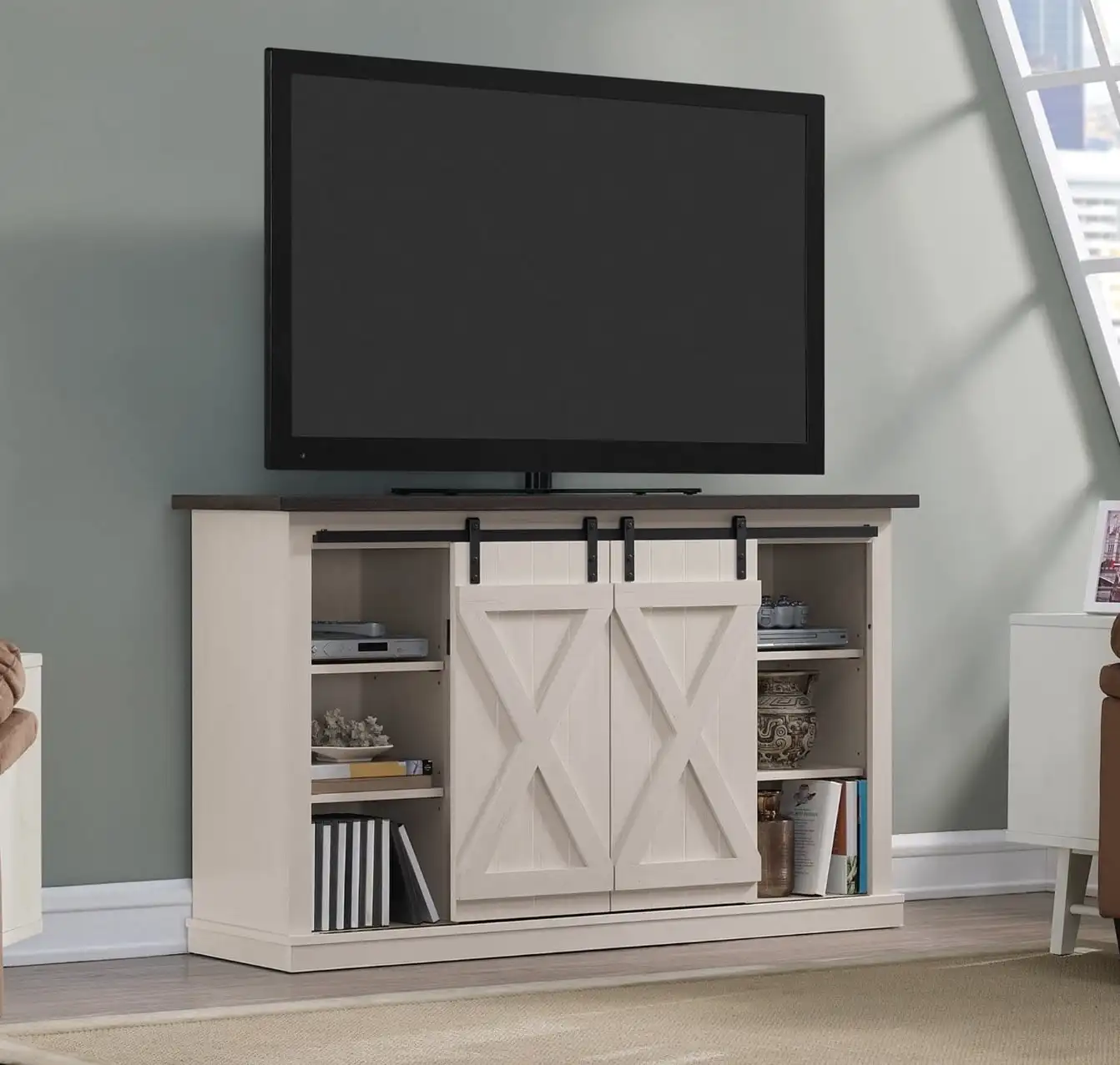 Barn Door TV Stand for TVs Up To 60