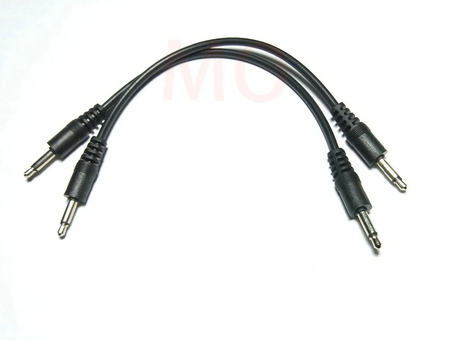 2pcs 3.5mm 1/8 male mini plug monaural mono audio connector cable 20cm 30cm 50cm 100cm