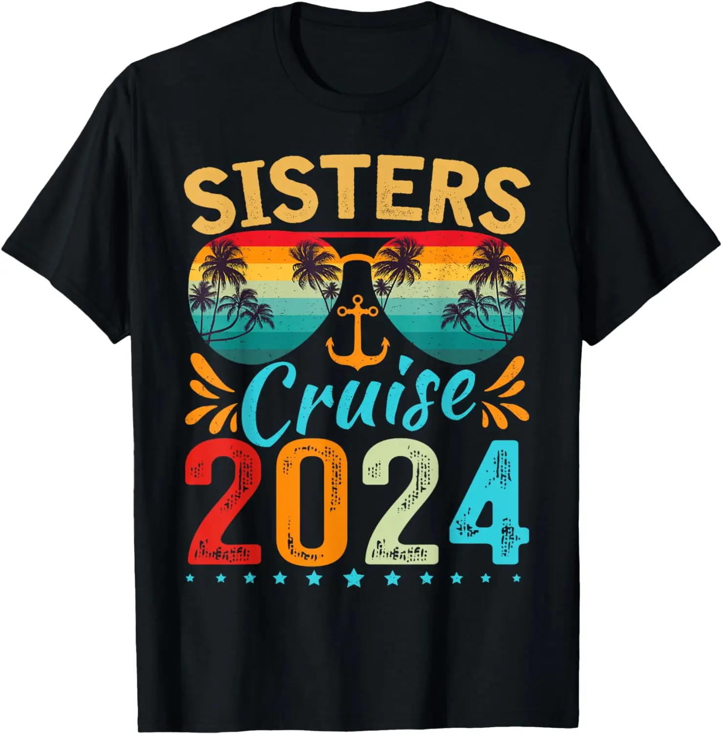 

Sisters Cruise Trip 2024 Vacation Travel Sisters Cruising T-Shirt