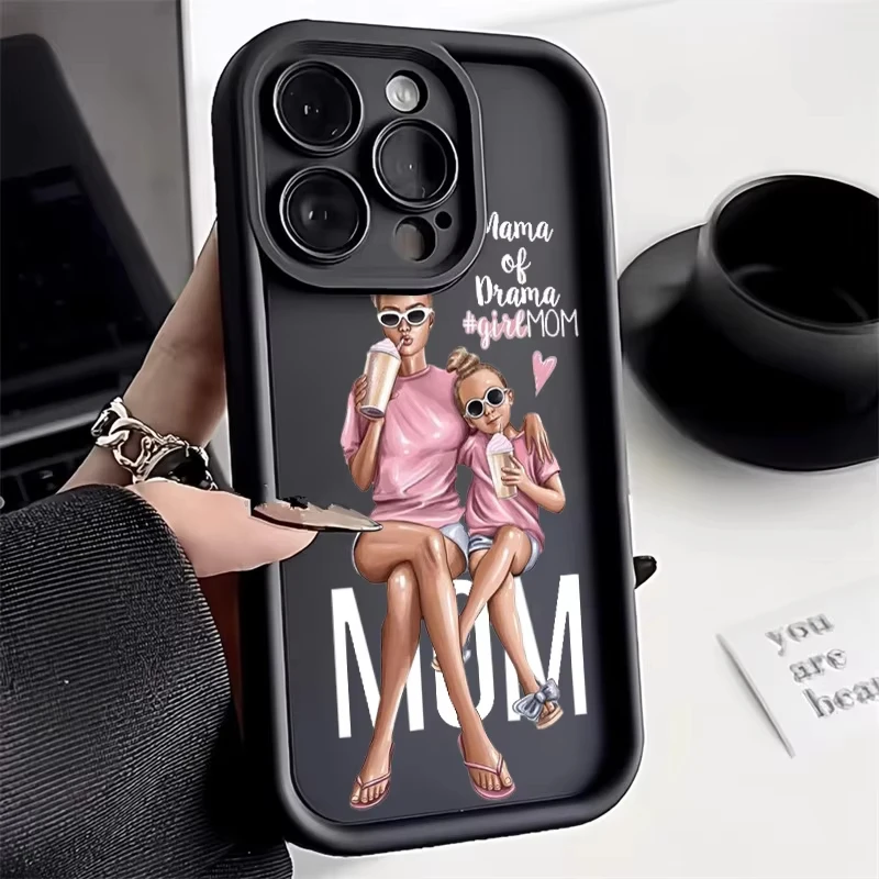 

Модный чехол Fashion Super Mama для iPhone 17 Air 16 15 14 11 Pro Max Plus 13 12 Mini 8 7 X Xs – защитный аксессуар