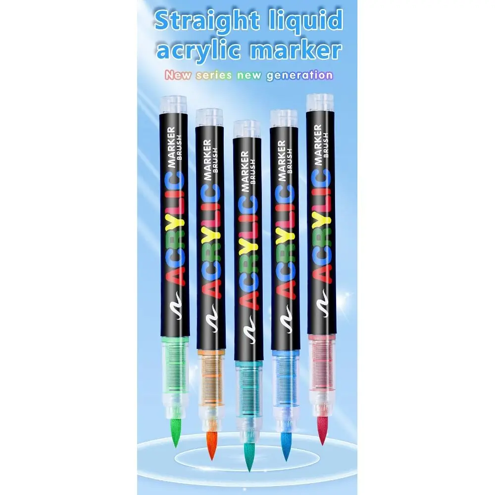 

12/24/36/48/60/72/100/120 Colors Acrylic Paint Pens Christmas Gift DIY Crafts Markers Brush Multi-function Multi Purpose