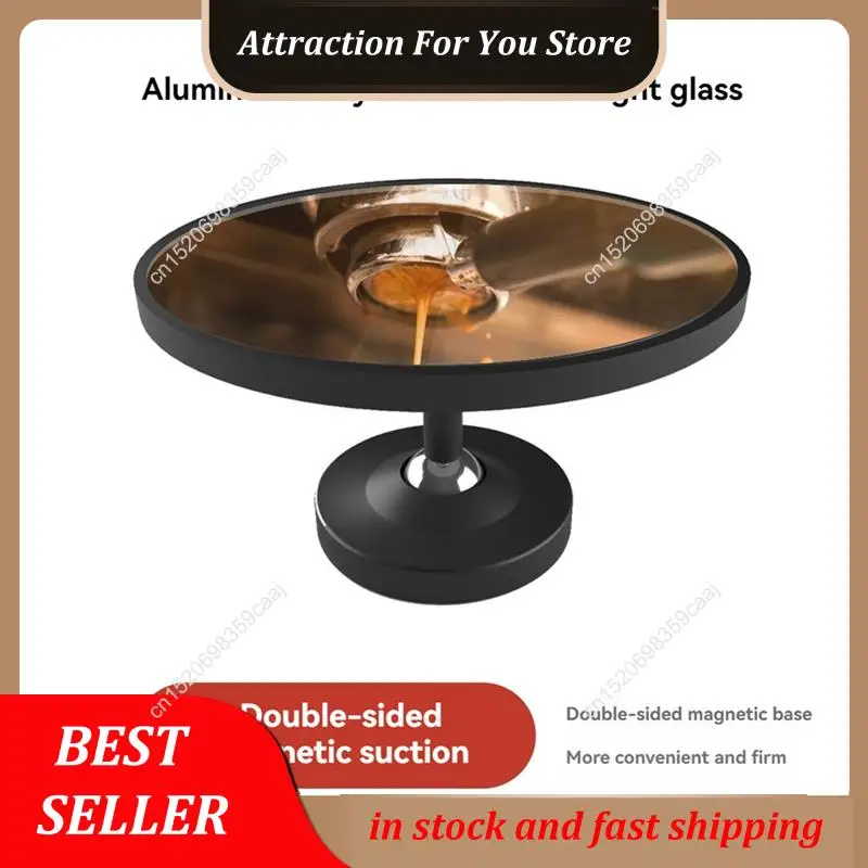 

Hot Selling Espresso Shot Mirror With Magnetic Base For Bottomless Portafilters Coffee Flow Rate Observation Reflective Mirror