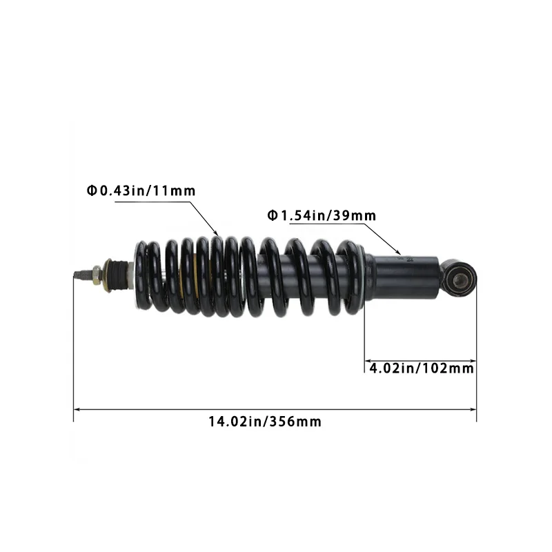 Excar golf cart shock absorber rear heavy duty with sprigns for excar,release shock absorber vibration dampers for golf car