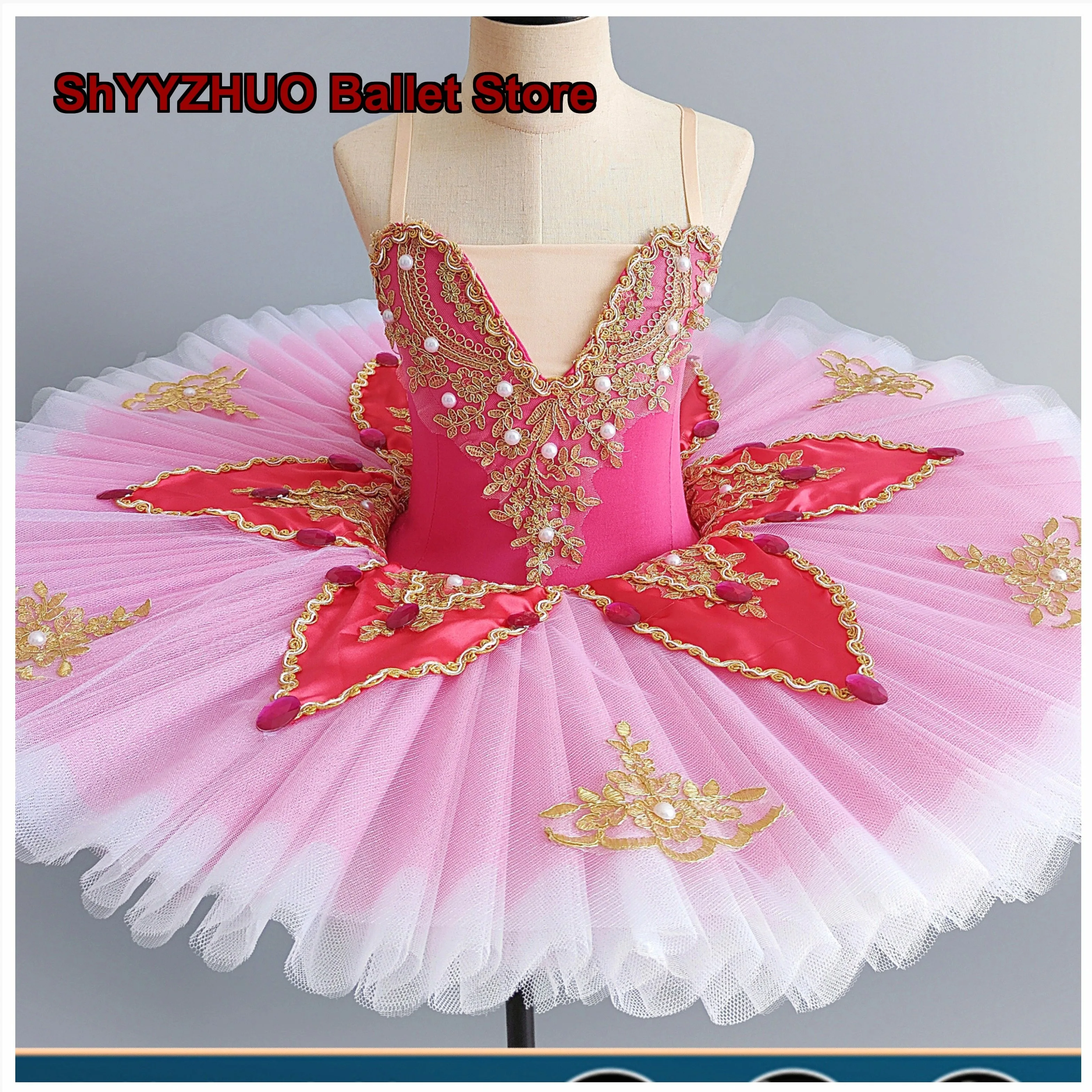 Children's Kids Tutu Princess Dress Ballet Dance Costume Performance Tutu Girls Clothing
