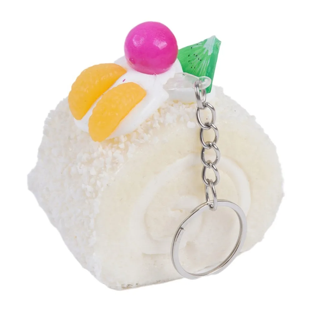 Creative Fruit Cake Roll Squeezed Super Soft Anxiety Relief Swiss Roll Squishy Funny PU Realistic Food Pinch Office Desk
