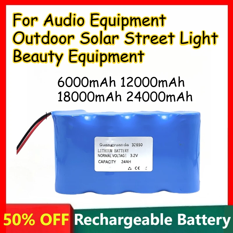 

32650 Lithium Battery for Audio Equipment Outdoor Solar Street Light Beauty Equipment Rechargeable Batteries