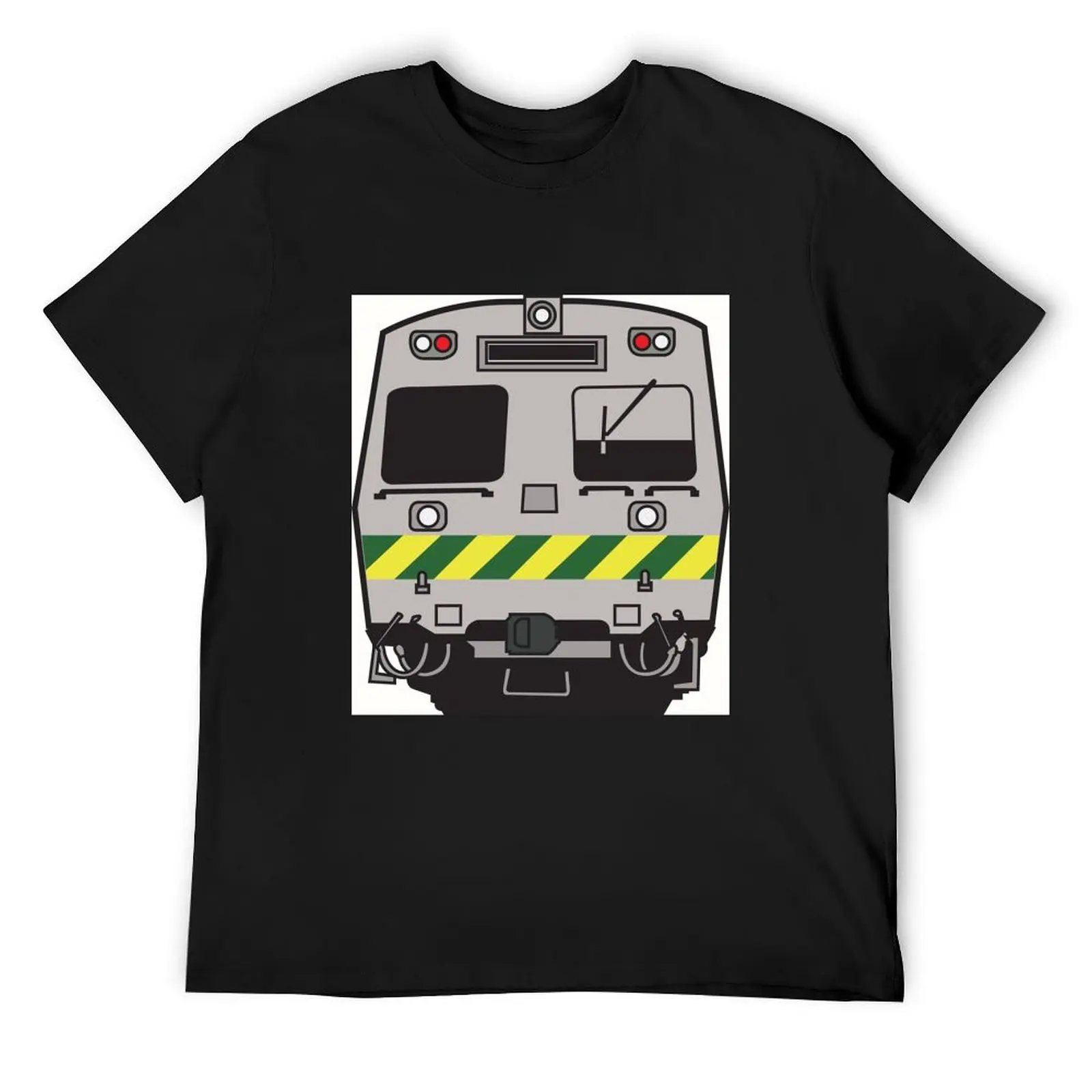 Футболка Hitatchi Train Melbourne, забавная футболка, одежда, быстросохнущие мужские футболки Fruit of the Loom