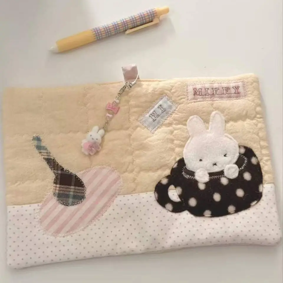 Anime Plush Miffy A6 Loose Leaf Book Clothes Notebook Student Notepad Diary Handbook Lovely Kawaii Creativity Personality Sweet