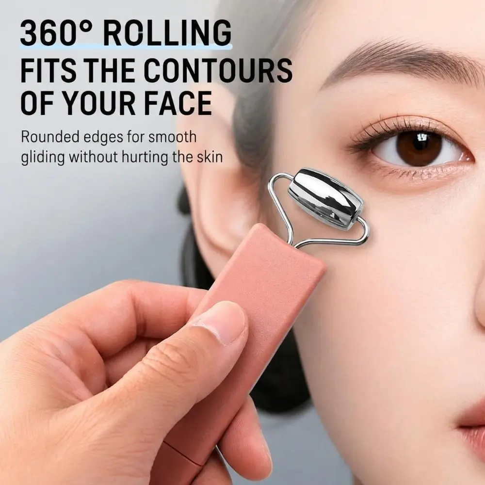 Stainless Steel Facial Roller Massager Reduce Puffiness Multi-purpose Anti-Aging Roller Improve Wrinkle Lymphatic Drainage Tool