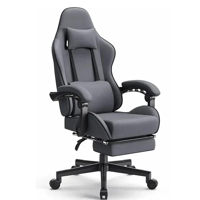 Office Racing Gamer Computer Spring Cushion Reclining Full Fabric Auto Ergonomic Gaming Chairs